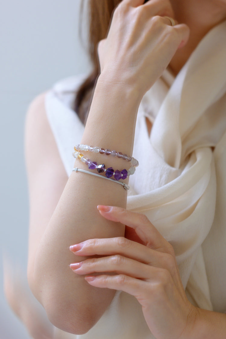 Visionary Spark Double-lined Bracelet | Ametrine Amethyst (A)