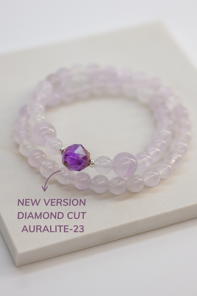 Visionary Spark Double-lined Bracelet | Lavender Amethyst Auralite-23