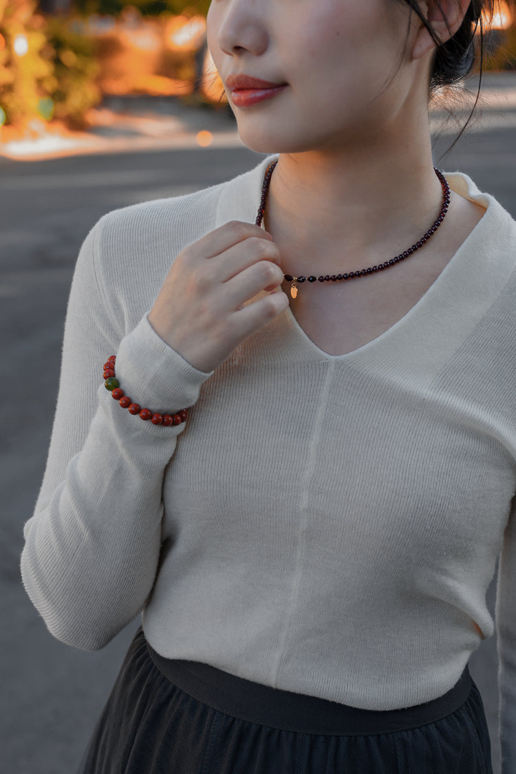 Fortune Flow Bracelet | Canada B.C. Jade Red Jasper