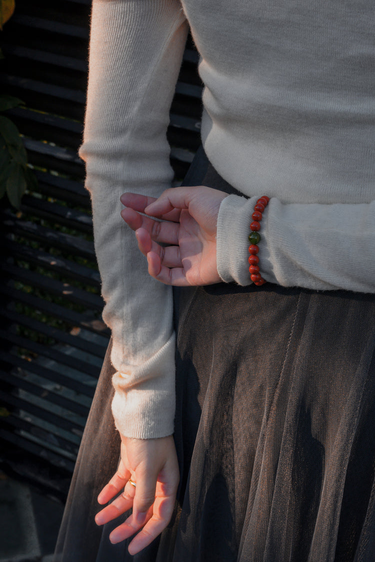 Fortune Flow Bracelet | Canada B.C. Jade Red Jasper