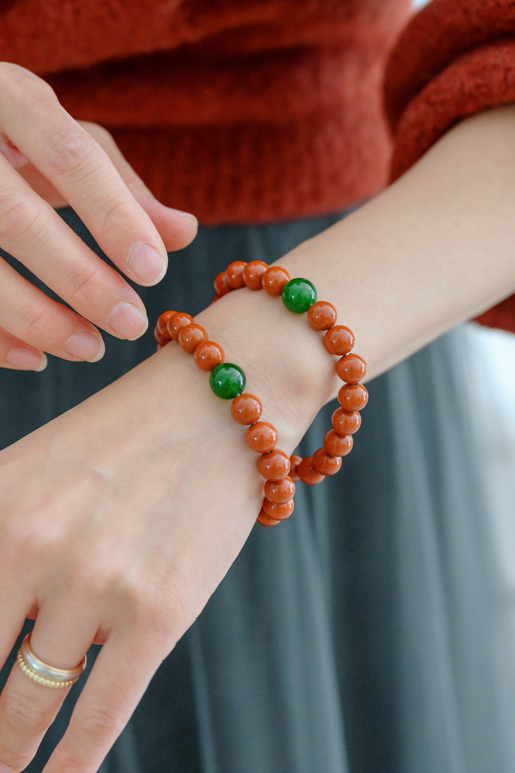 Fortune Flow Bracelet | Canada B.C. Jade Red Jasper