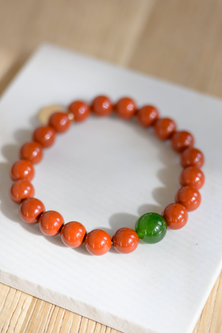 Fortune Flow Bracelet | Canada B.C. Jade Red Jasper