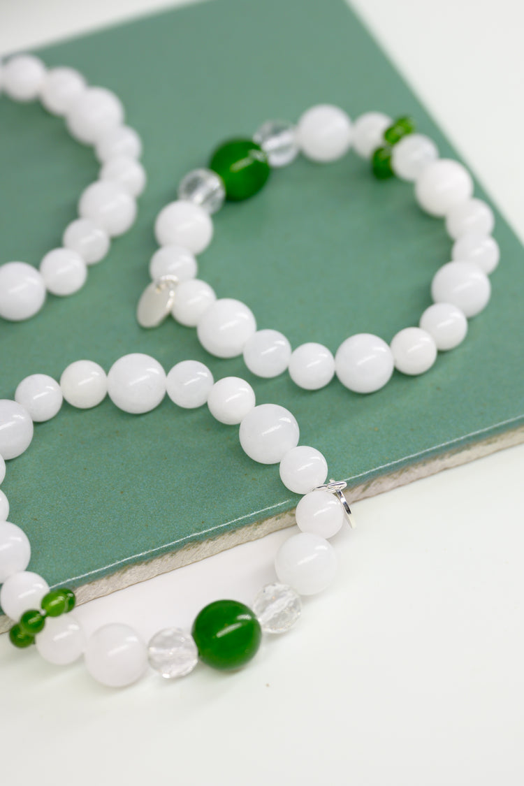 Longevity Charm Bracelet | Canada B.C. Jade White Jade