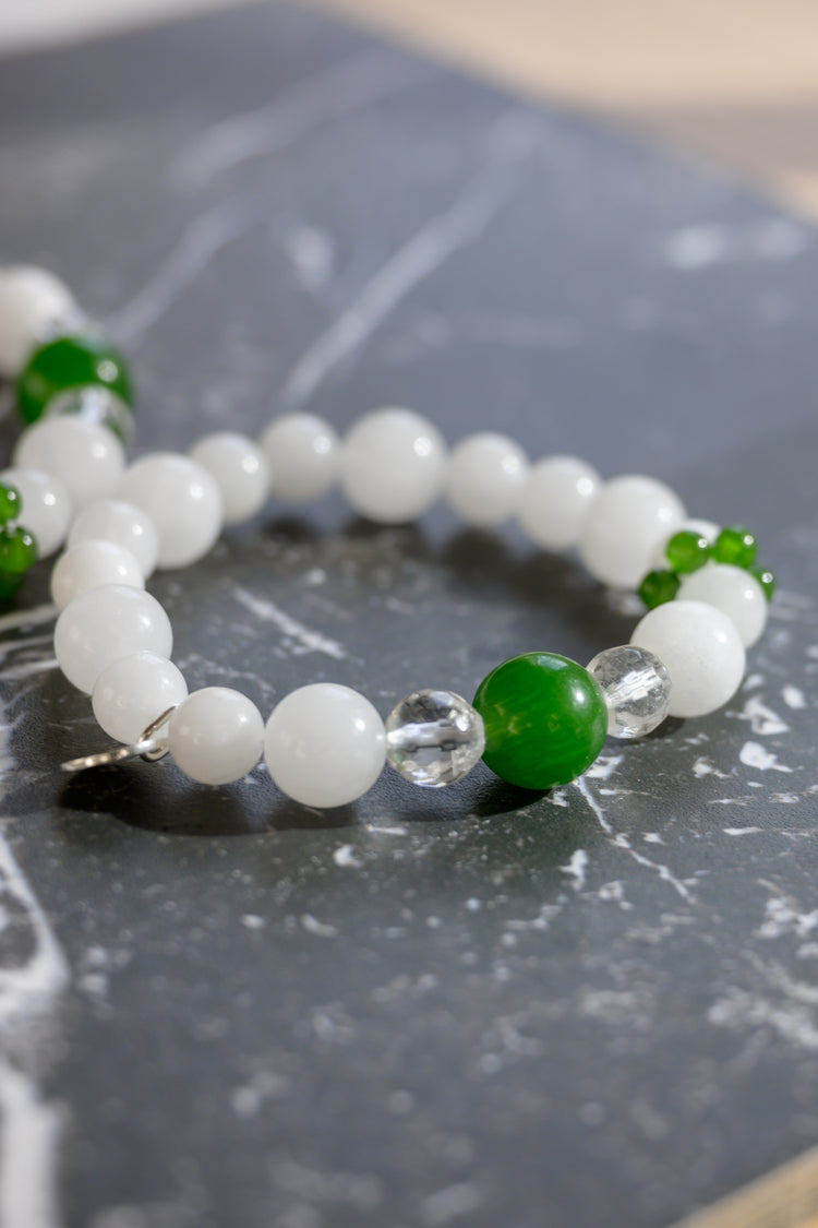 Longevity Charm Bracelet | Canada B.C. Jade White Jade