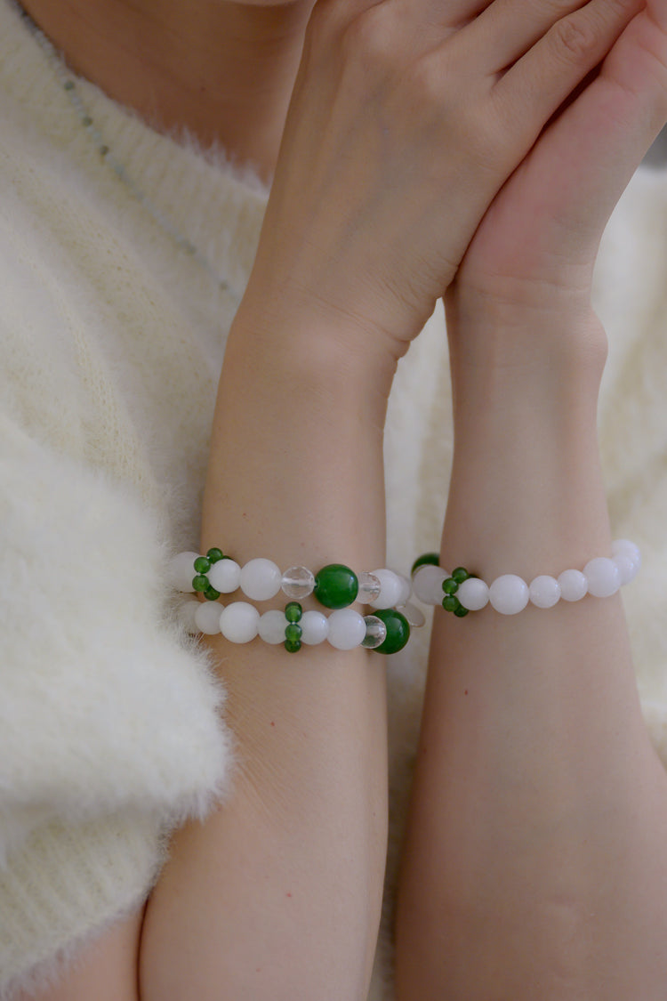 Longevity Charm Bracelet | Canada B.C. Jade White Jade