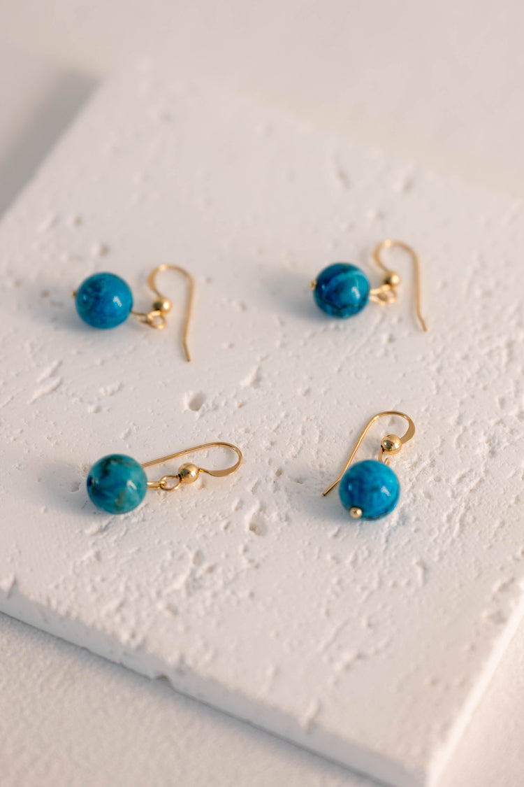 Blessed Moment Earrings | Natural Turquoise