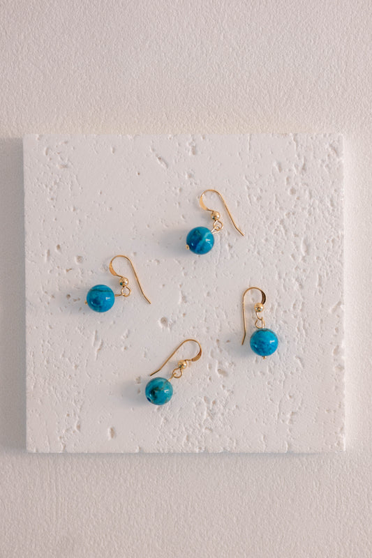 Blessed Moment Earrings | Natural Turquoise