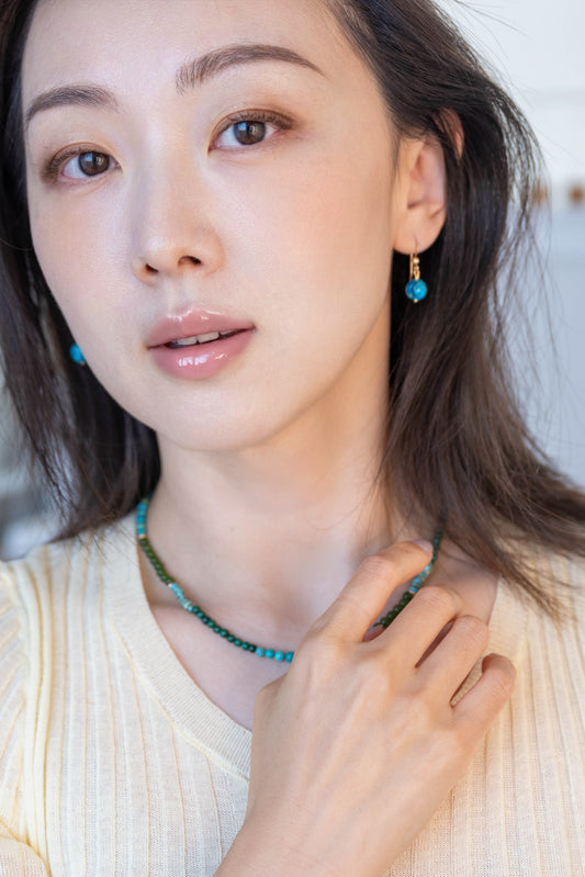 Blessed Moment Earrings | Natural Turquoise