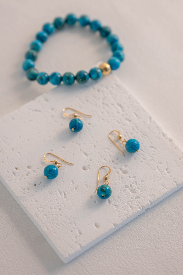Blessed Moment Earrings | Natural Turquoise