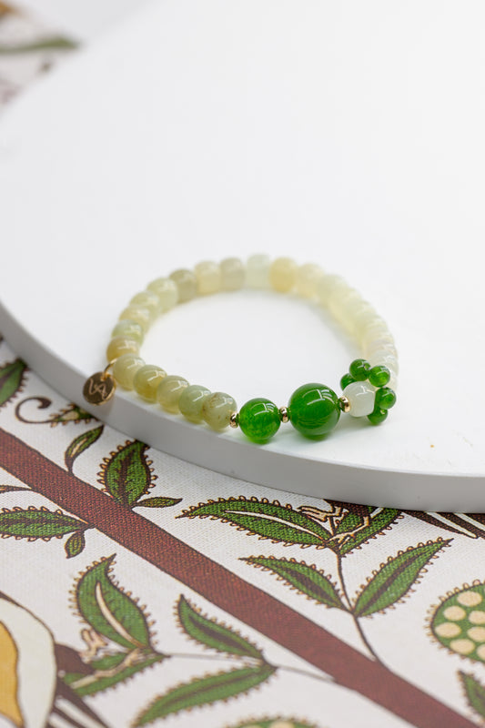 Fortune Flow Bracelet | Brazil Nephrite Jade(AA) Canada B.C Jade(AA)