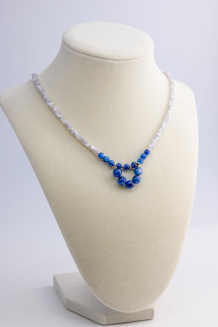 Celestial Blue Waves Necklace | Kyanite (AA)