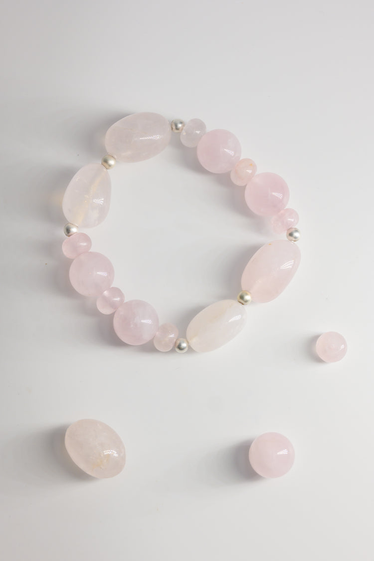 Cherished Love Bracelet with Madagascar Rose Quartz