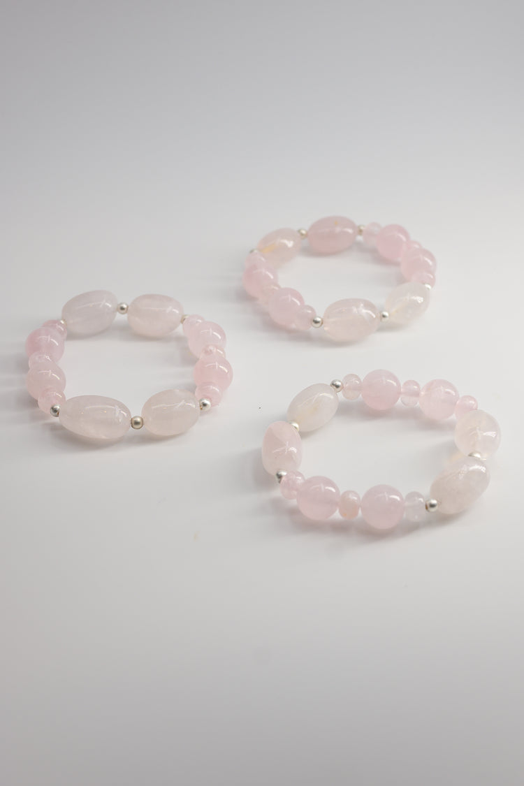 Cherished Love Bracelet with Madagascar Rose Quartz