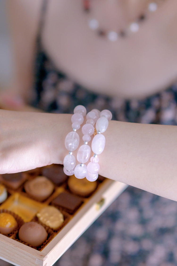 Cherished Love Bracelet with Madagascar Rose Quartz