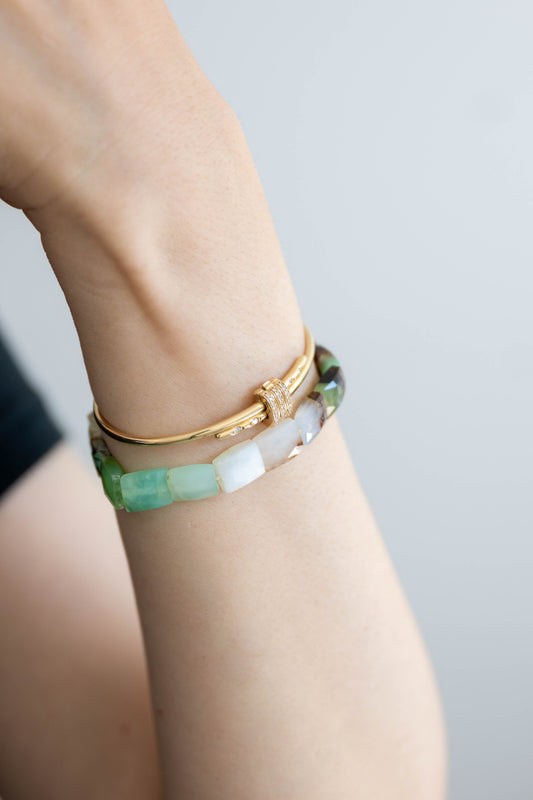 Australian Meadow Song Bracelet | Australian Chrysoprase