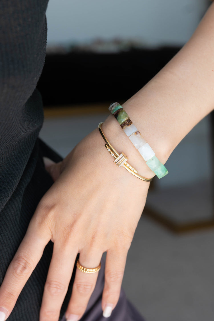 Australian Meadow Song Bracelet | Australian Chrysoprase