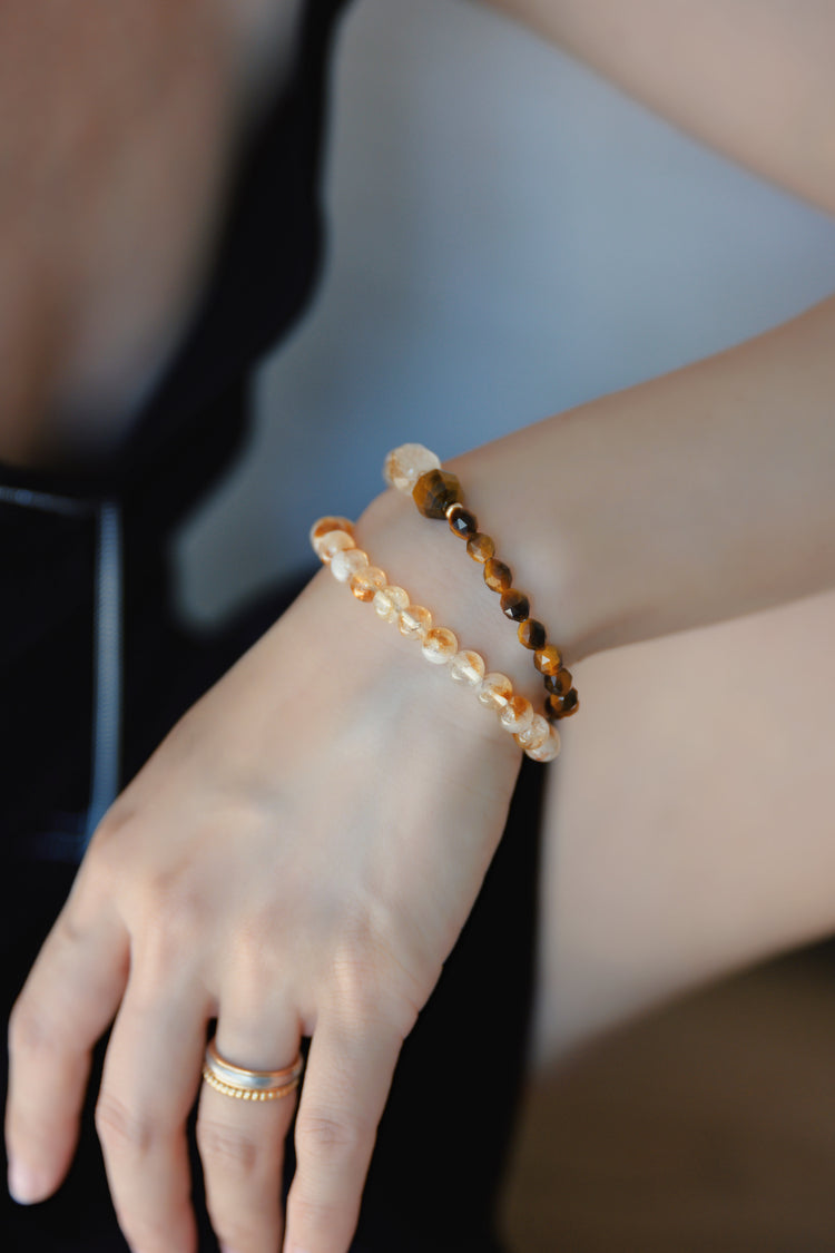 Golden Ambition Double-lined Bracelet | Golden Citrine Onyx Tiger Eye