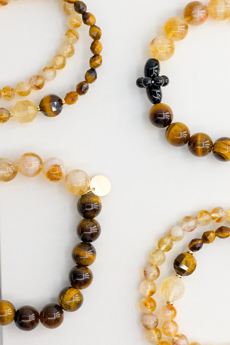 Golden Ambition Double-lined Bracelet | Golden Citrine Onyx Tiger Eye