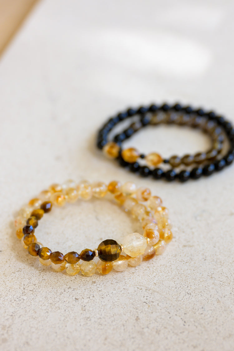 Golden Ambition Double-lined Bracelet | Golden Citrine Onyx Tiger Eye