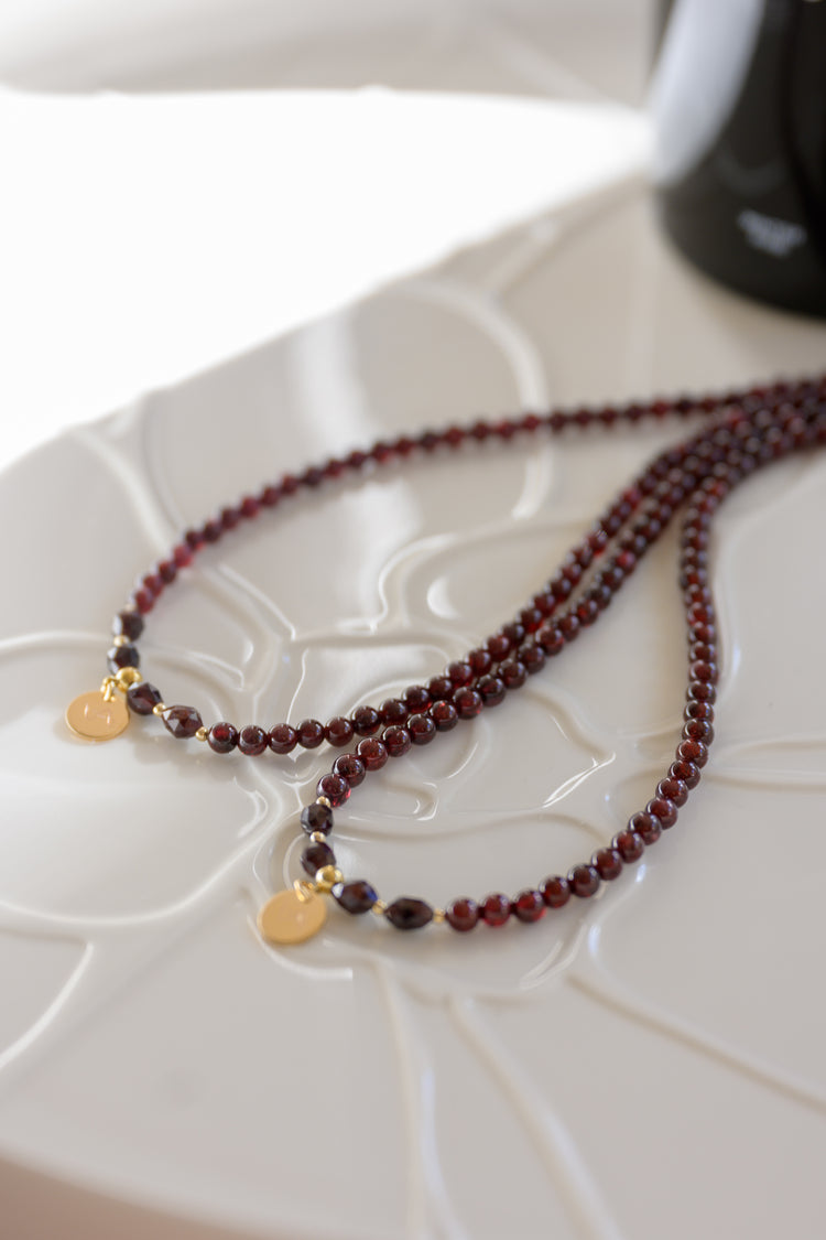 Crimson Strength Necklace | Garnet