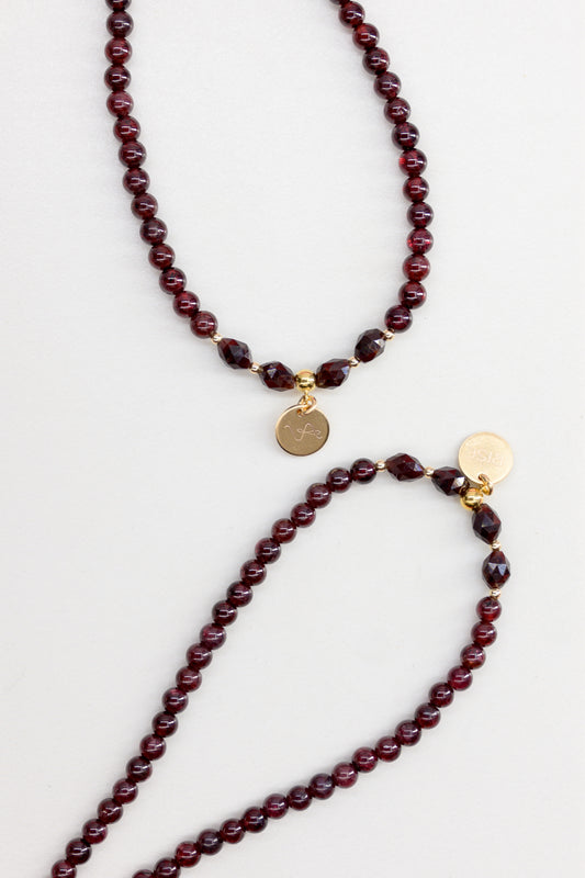 Crimson Strength Necklace | Garnet