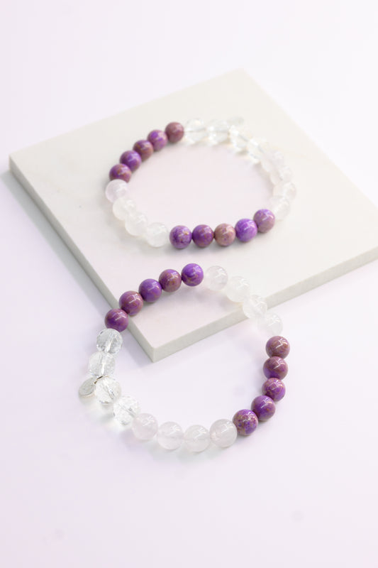 Visionary Spark Bracelet | Phosphosiderite Lavender Amethyst