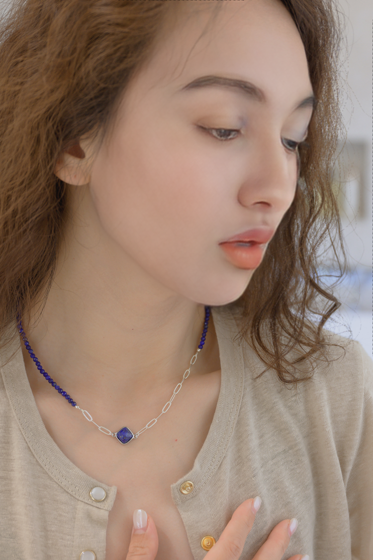 Deep Sea's Whisper Necklace | Lapis Focal Link