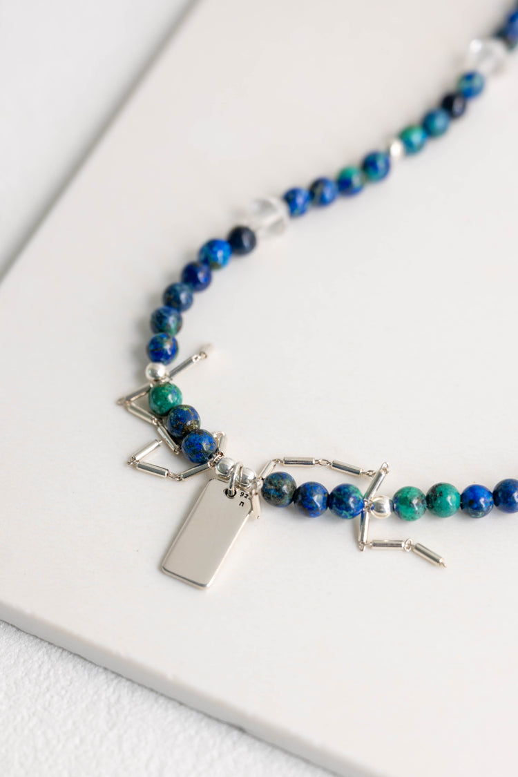 Each Follows Its Path, Await The Reset Necklace | Azurite Malachite(AA)