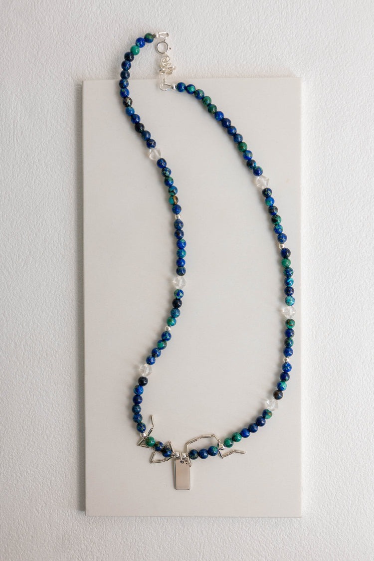 Each Follows Its Path, Await The Reset Necklace | Azurite Malachite(AA)