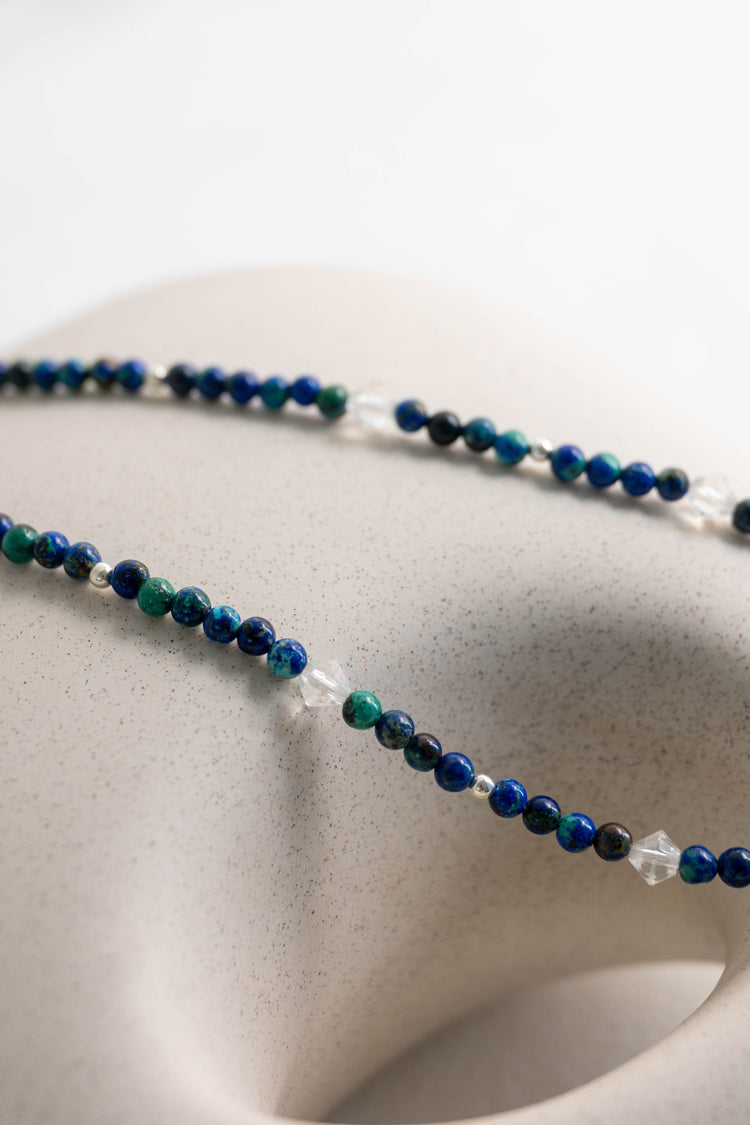 Each Follows Its Path, Await The Reset Necklace | Azurite Malachite(AA)