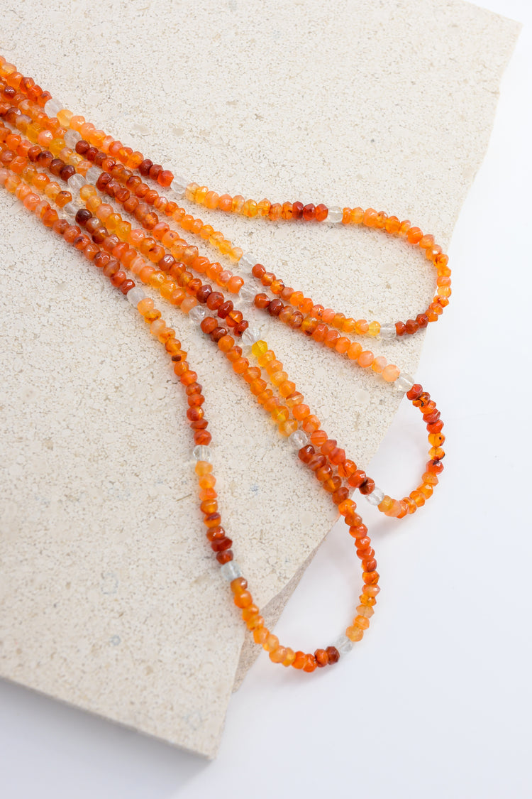 Fierce Flame Necklace | Carnelian Rock Crystal