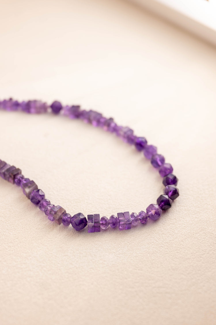 Geometric Dream Necklace | Amethyst(A)