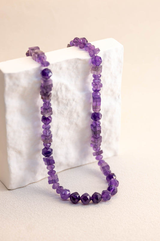 Geometric Dream Necklace | Amethyst(A)