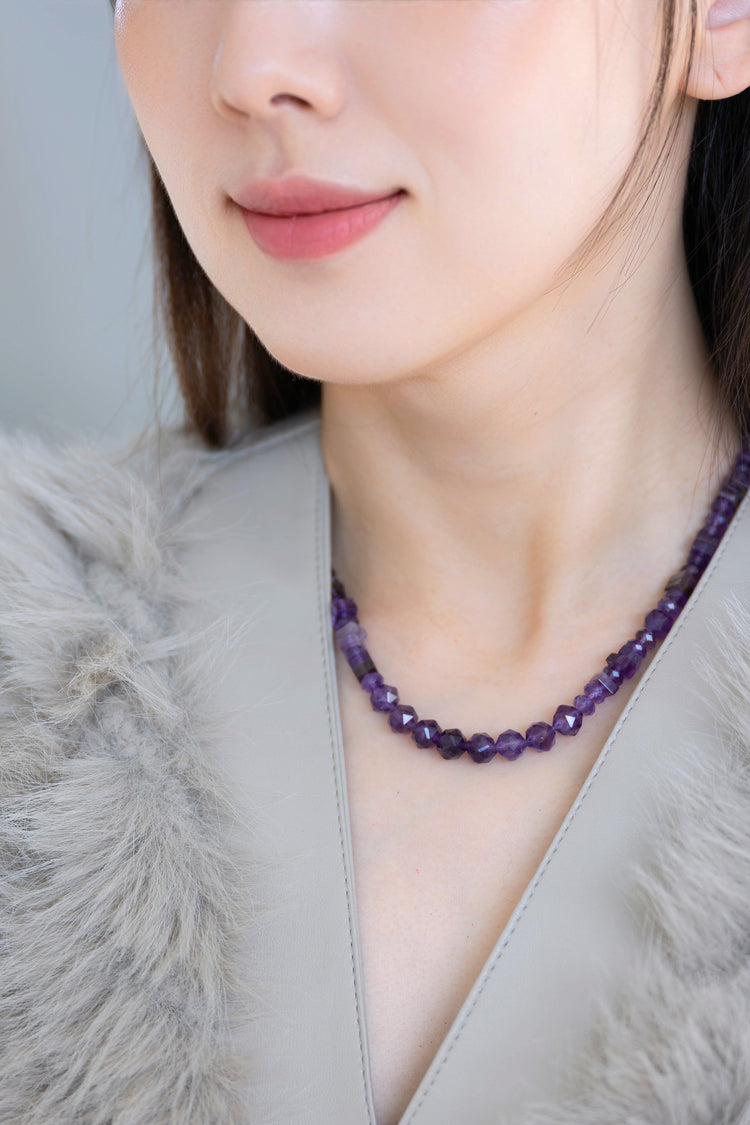 Geometric Dream Necklace | Amethyst(A)