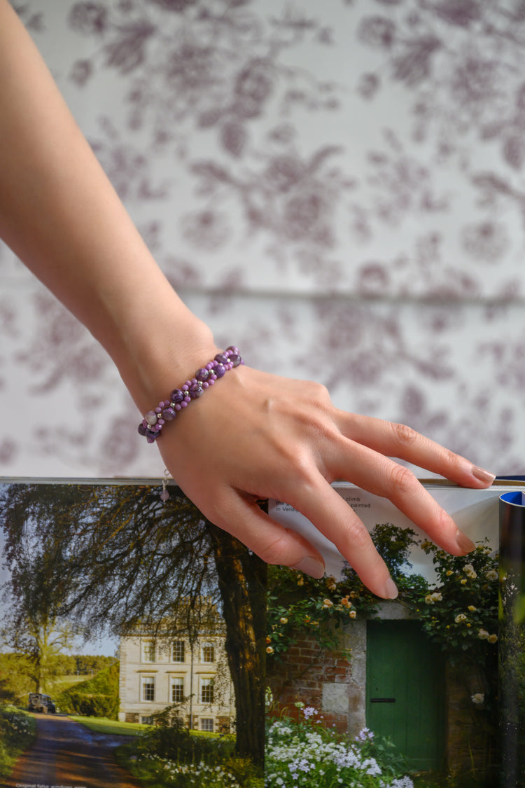 Hyacinth Halo Mascovite Bracelet