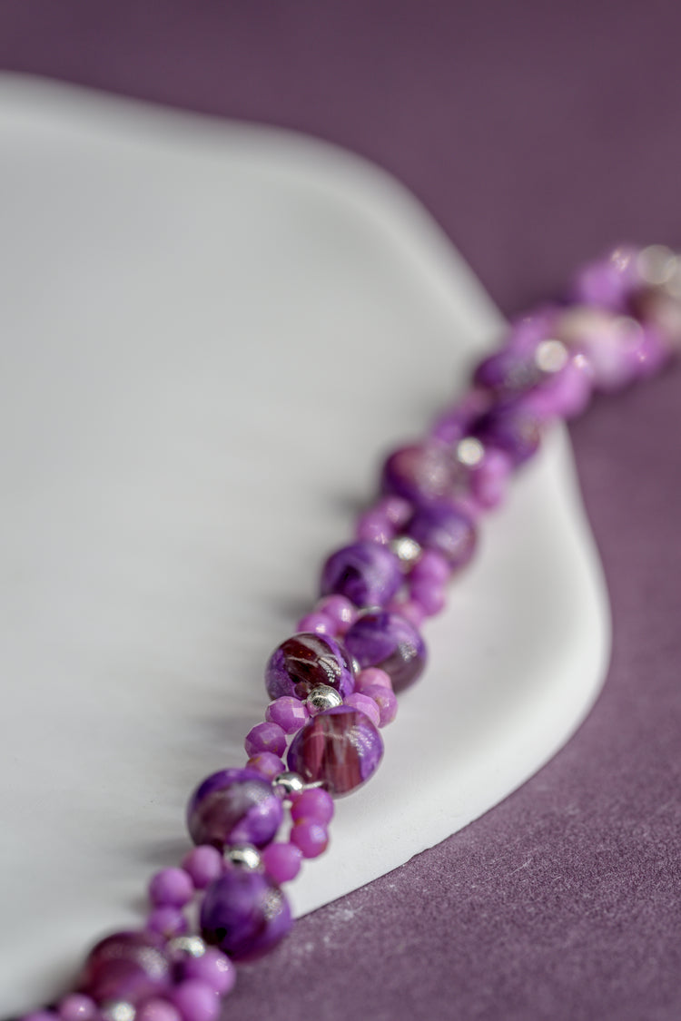 Hyacinth Halo Mascovite Bracelet