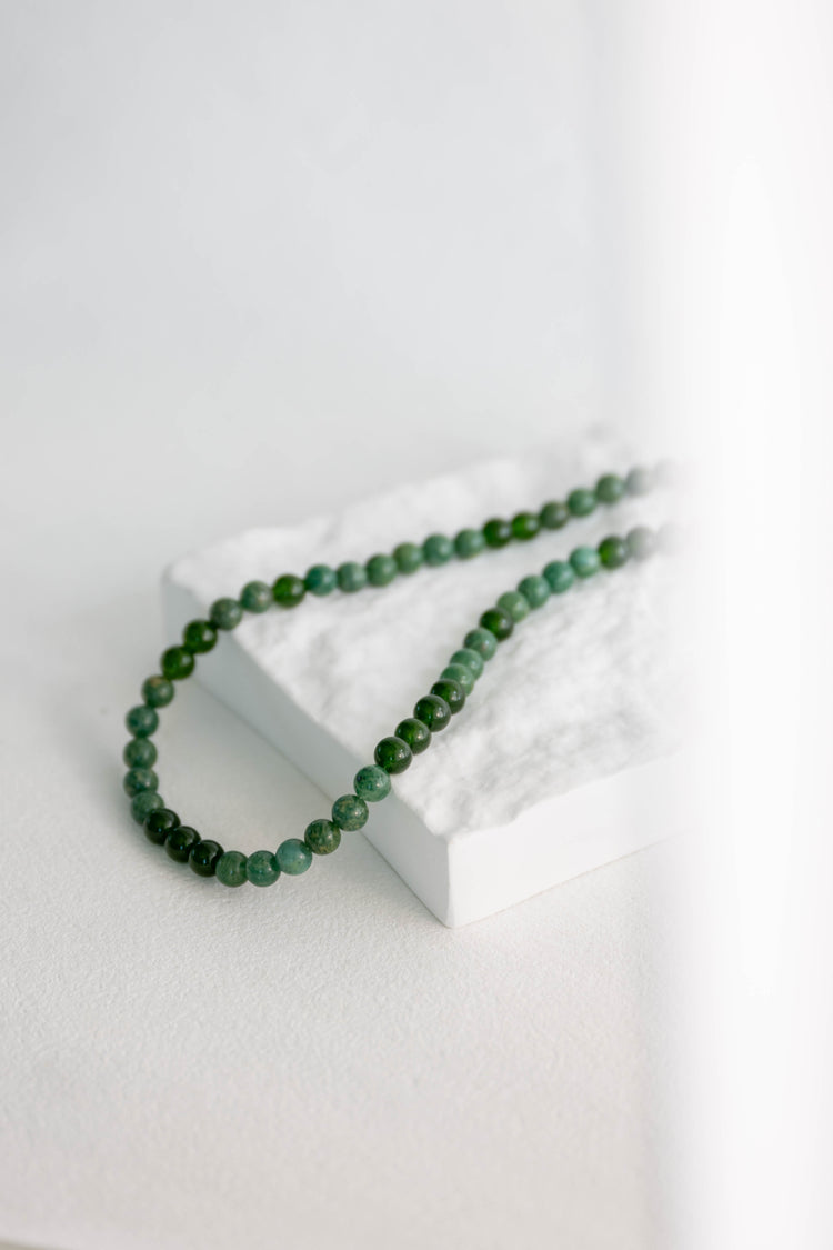 Jade Canopy Aura Necklace | Canada B.C. Jade(AA) African Jade (A)