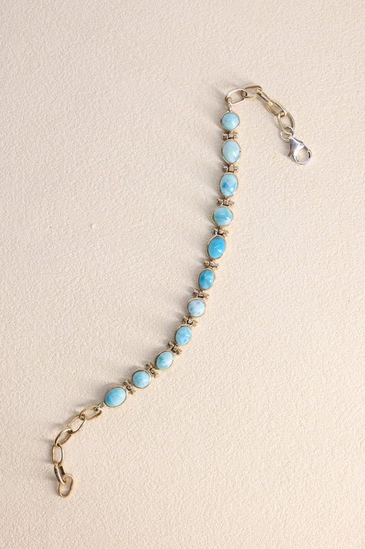 Caribbean Sky Larimar Bracelet By Ed Design