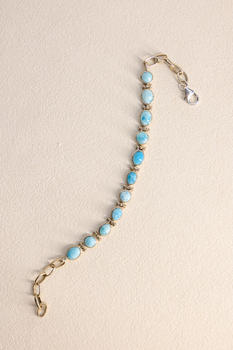 Caribbean Sky Larimar Bracelet By Ed Design