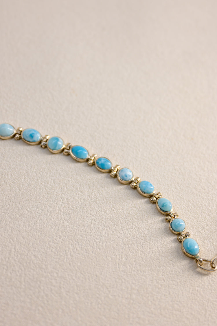 Caribbean Sky Larimar Bracelet By Ed Design