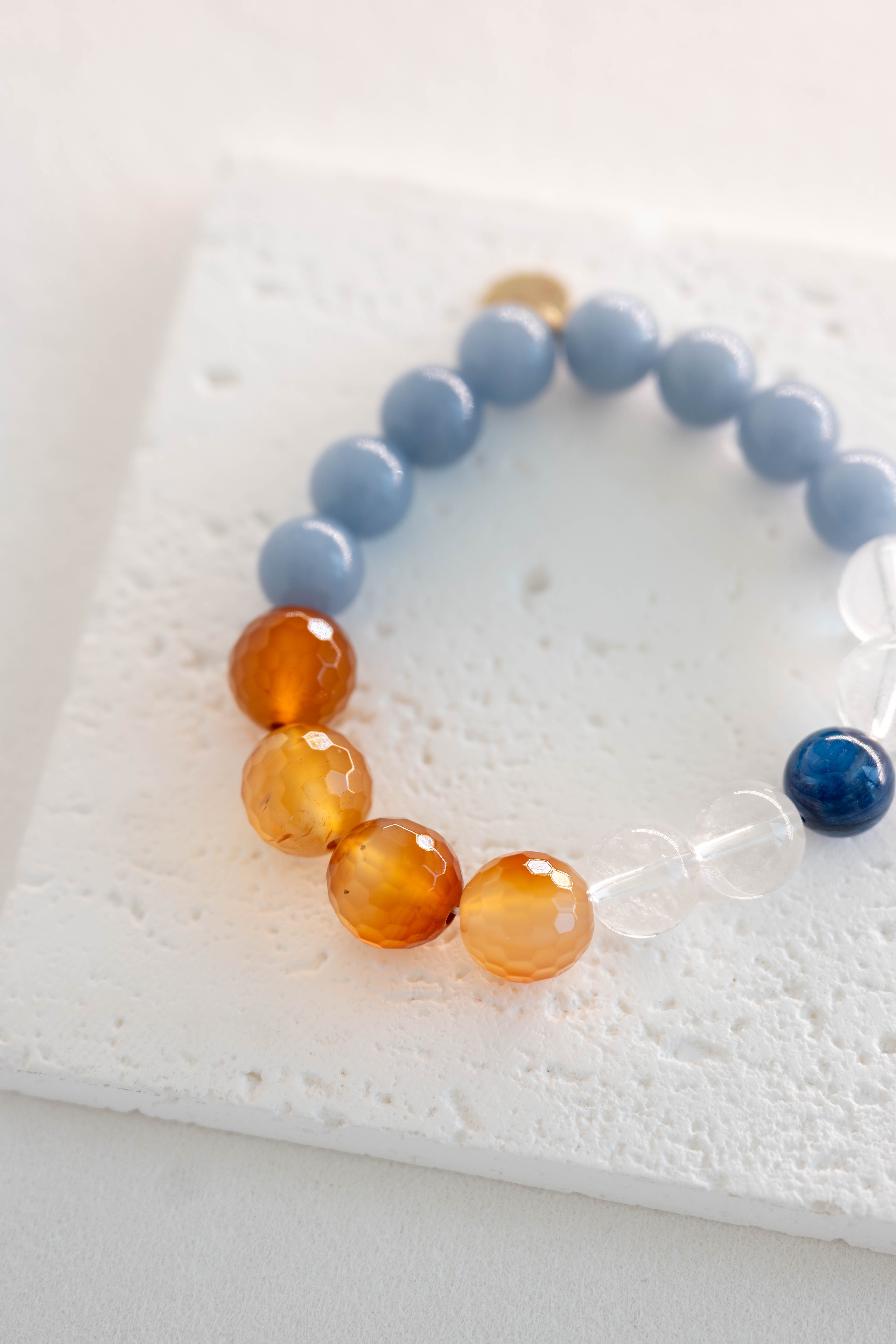 コーネルピン×アンダリュサイト×カイヤナイト 大人の夏bracelet⌖1152 Lush