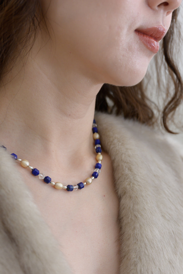 Mystic Ocean Glow Choker | Lapis Rock Crystal