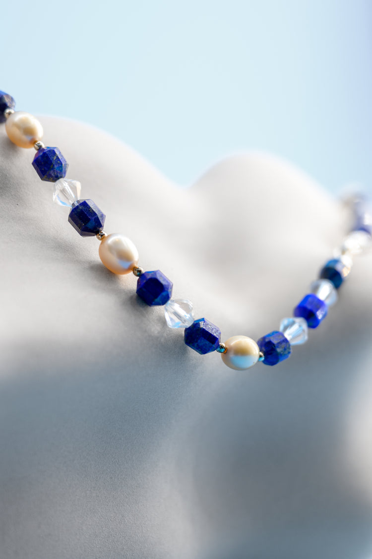 Mystic Ocean Glow Choker | Lapis Rock Crystal