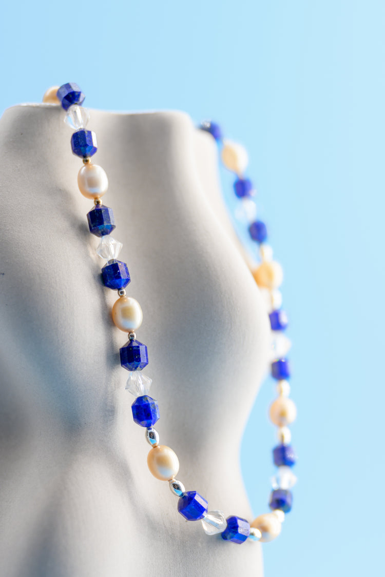 Mystic Ocean Glow Choker | Lapis Rock Crystal