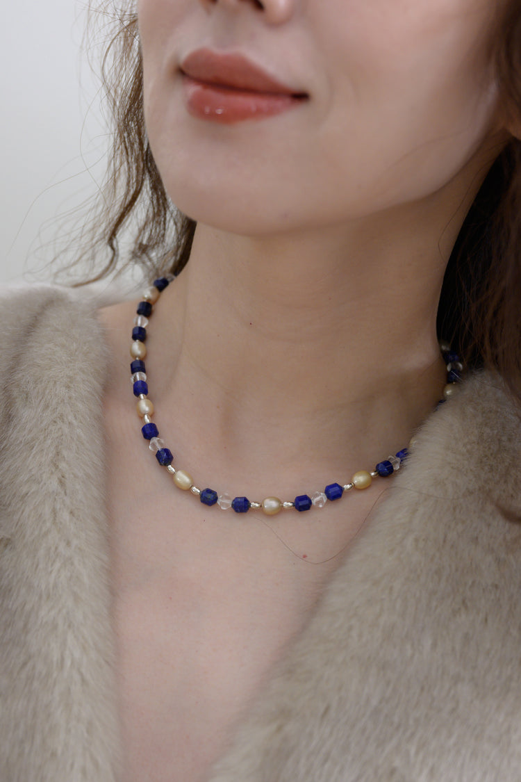 Mystic Ocean Glow Choker | Lapis Rock Crystal