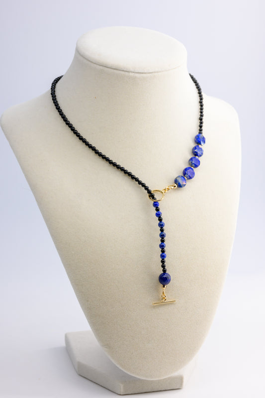 Ocean Starlight Necklace | Lapis Onyx