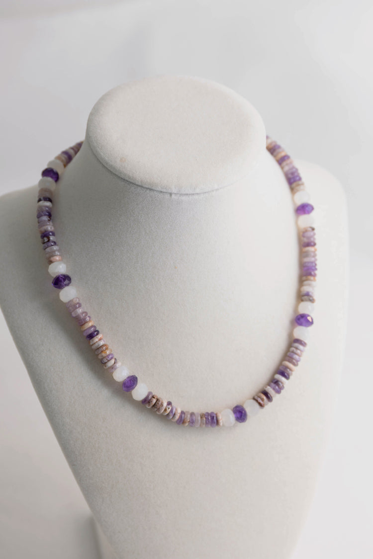 OnlyOne 3-11 Necklace | Amethyst (A) White Moonstone (A)