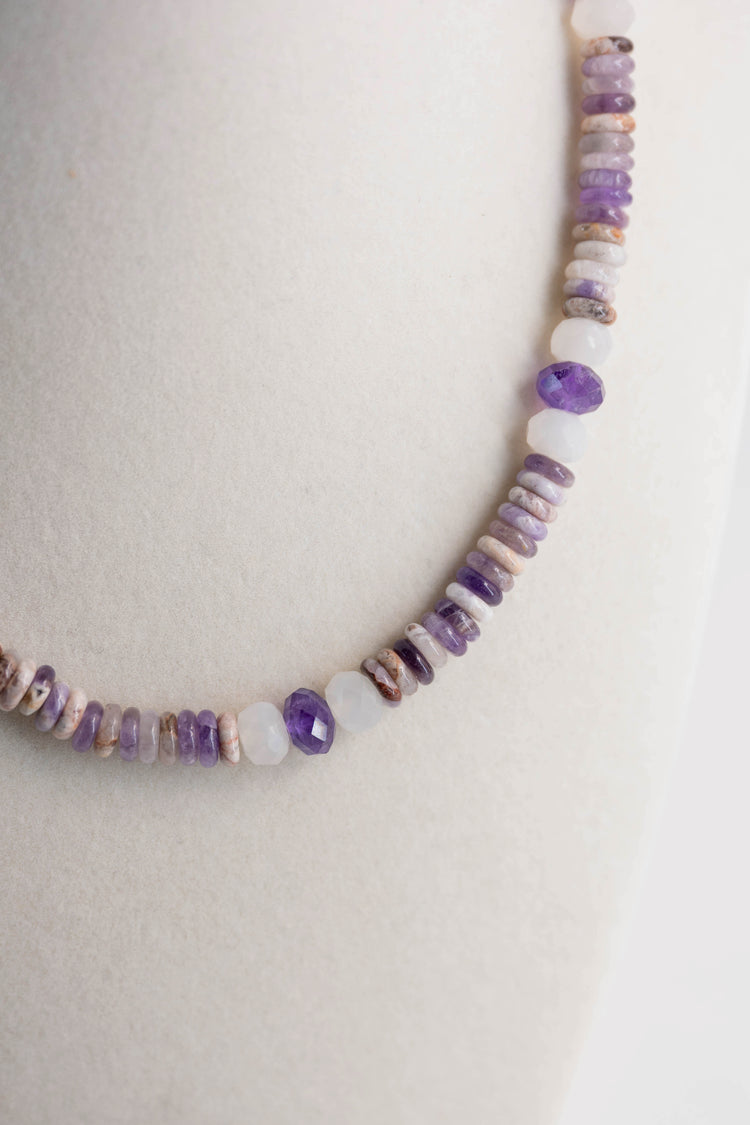 OnlyOne 3-11 Necklace | Amethyst (A) White Moonstone (A)