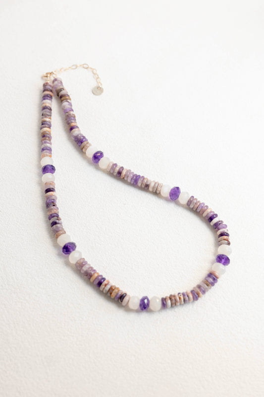 OnlyOne 3-11 Necklace | Amethyst (A) White Moonstone (A)