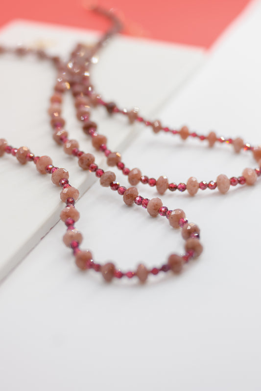 Passion's Pulse Necklace | Ruby Garnet